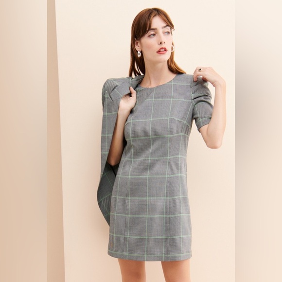 Amanda Uprichard x Nuuly Women’s Westwick Dress Grey Multicolor - Size Small - Picture 1 of 10